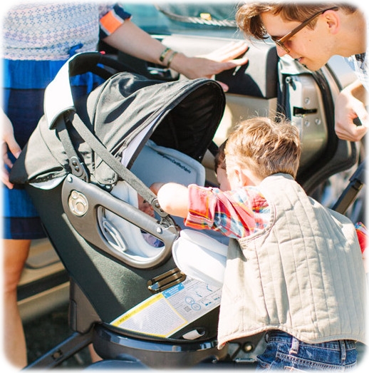 traveling with car seat and stroller on plane