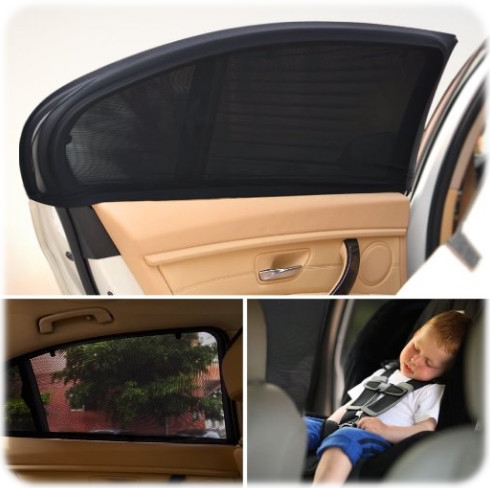 Car Window Shade for Baby Car Sun Shade Breathable Mesh 2 Pcs